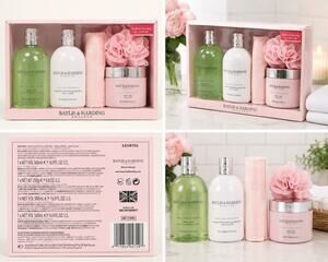 Baylis & Harding Peony White Tea & Jasmine 4 Pc Bath Gift Set New Sealed